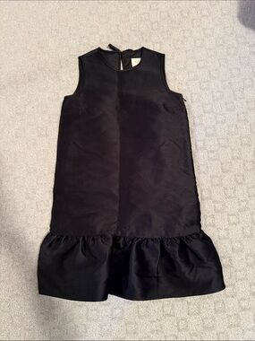 kate spade Women Black Sleeveless Ruffle-Hem Dress